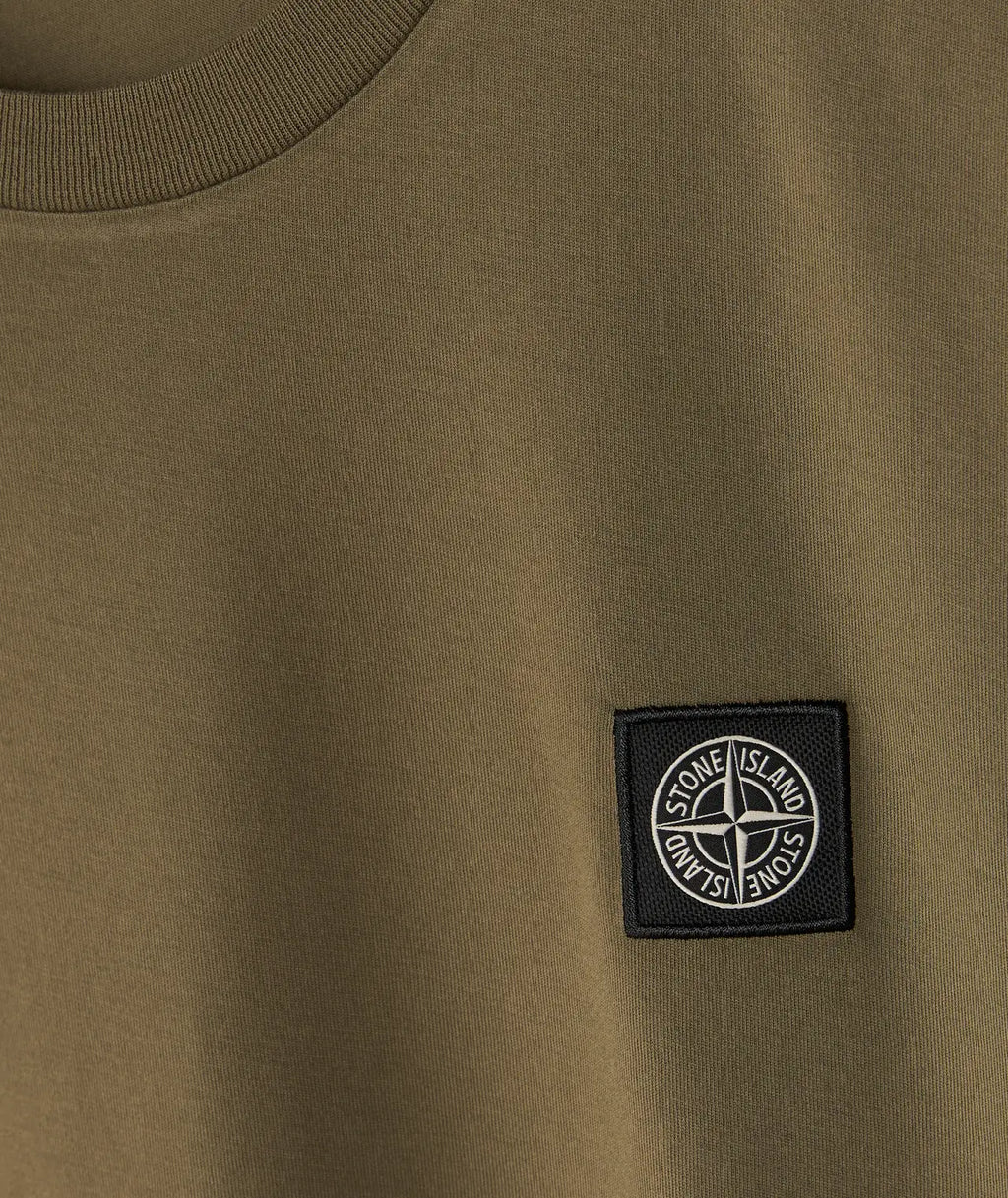 Stone Island Compass Patch T-Shirt in Military Green