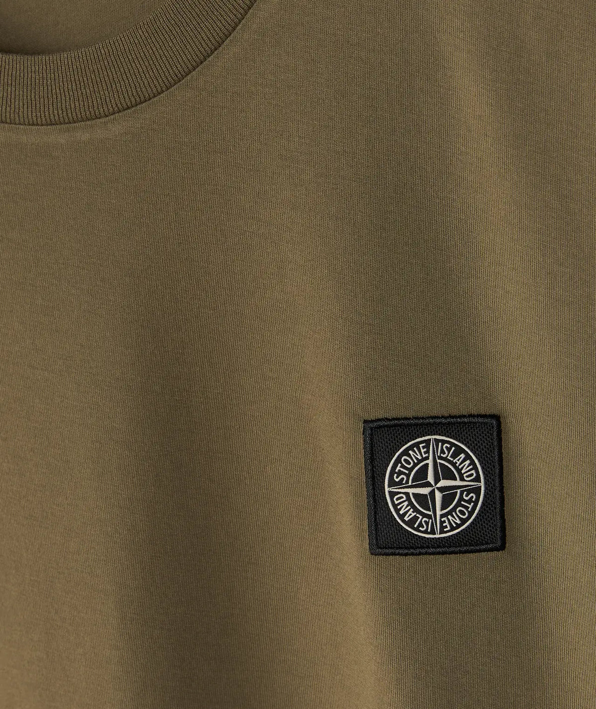 Stone Island Compass Patch T-Shirt in Military Green