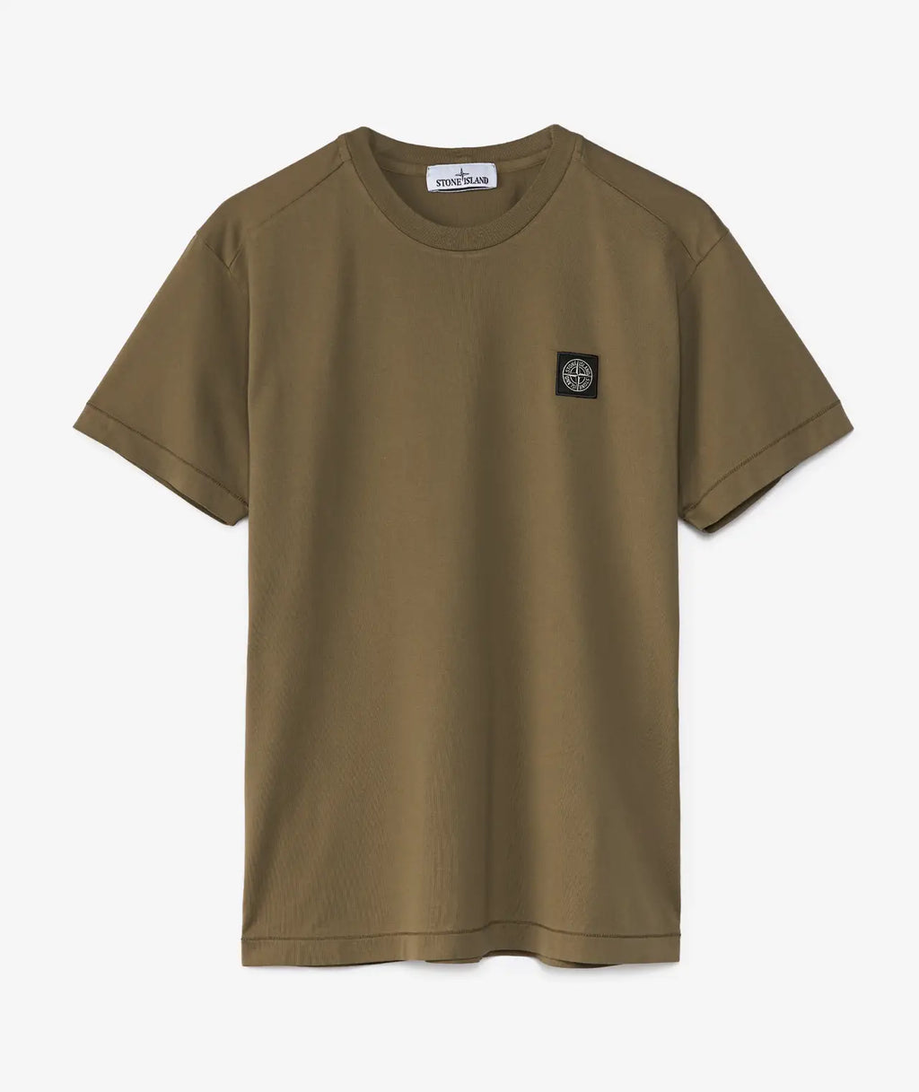 Stone Island Compass Patch T-Shirt in Military Green