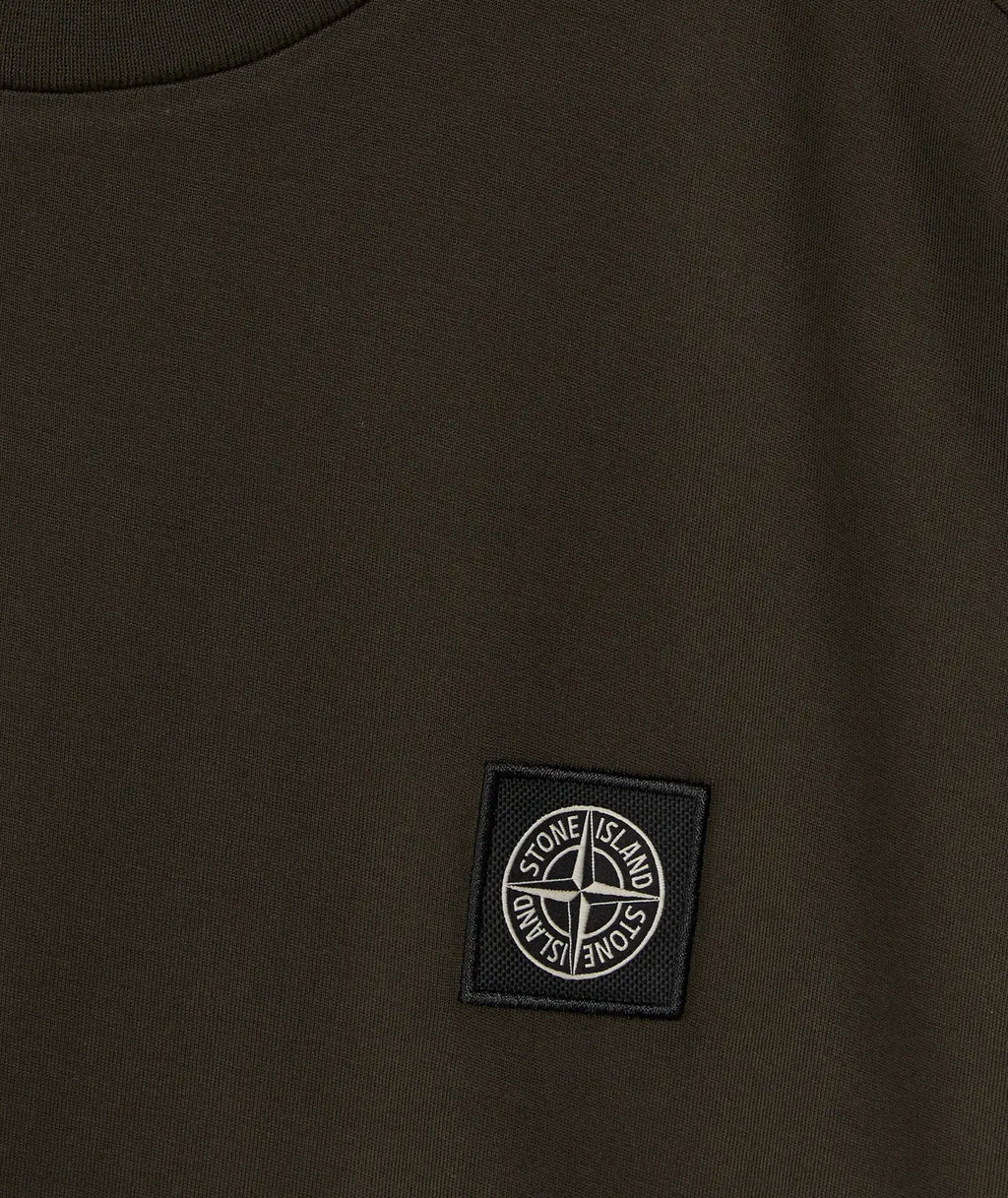 Stone Island Compass Patch T-Shirt in Coal Grey