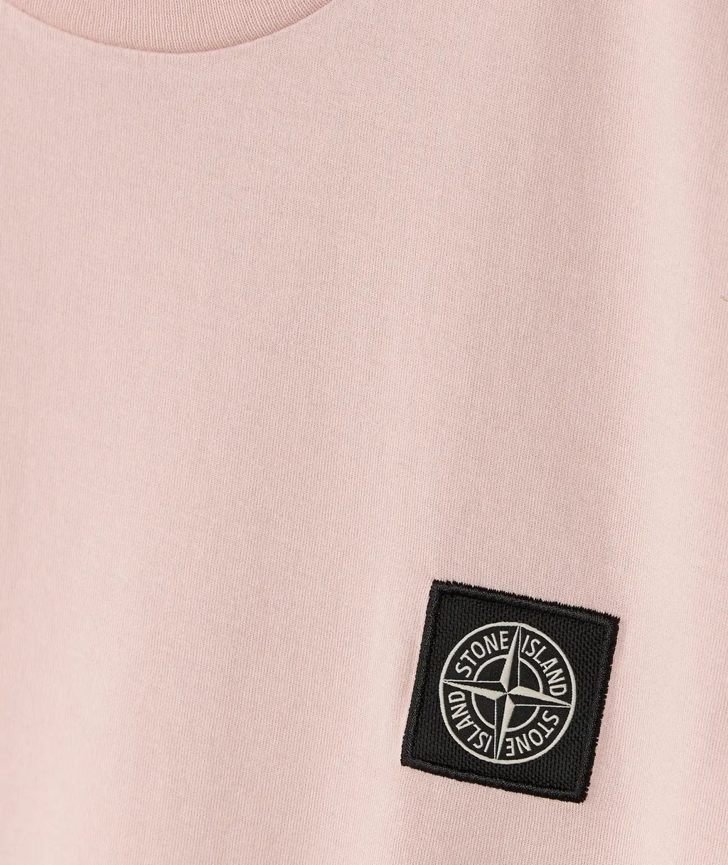 Stone Island Compass Patch T-Shirt in Antique Rose