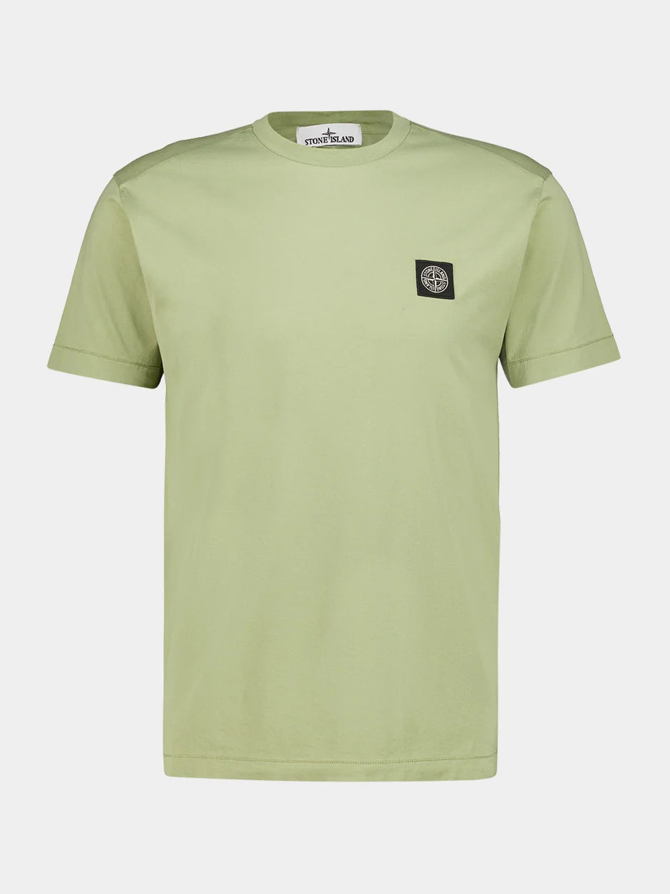 Stone Island Compass Patch T-Shirt in Laurel Green