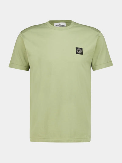 Stone Island Compass Patch T-Shirt in Laurel Green
