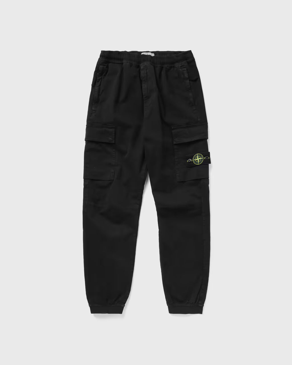 Stone Island Stretch Broken Twill Old Effect Cargo Pants in Black