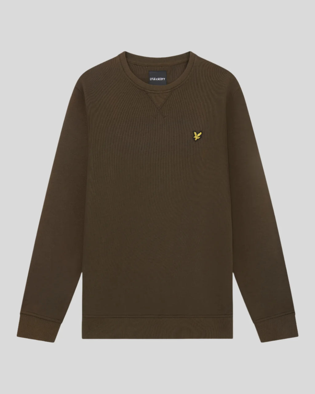 Lyle & Scott Cotton Crewneck Sweatshirt in Olive