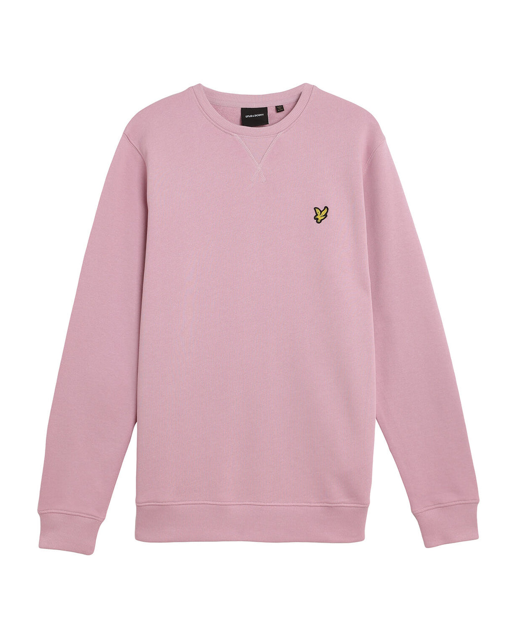 Lyle & Scott Cotton Crewneck Sweatshirt in Pink Light
