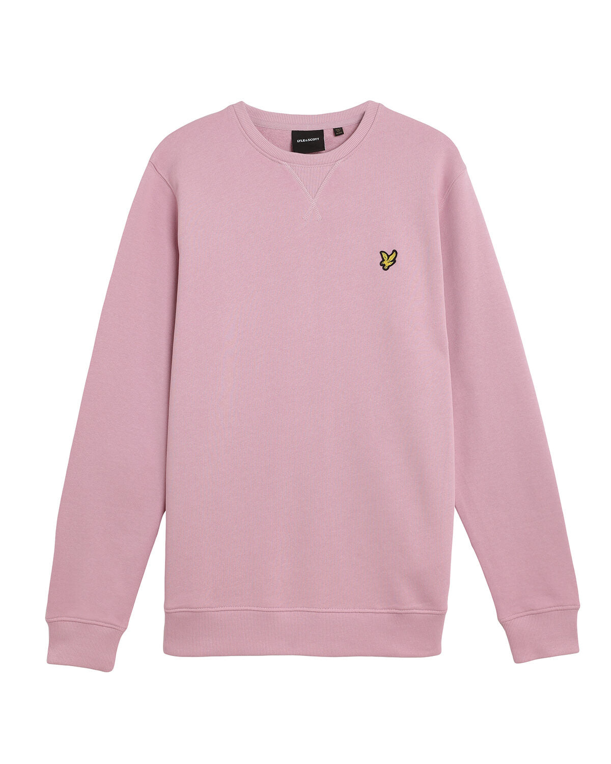 Lyle & Scott Cotton Crewneck Sweatshirt in Pink Light