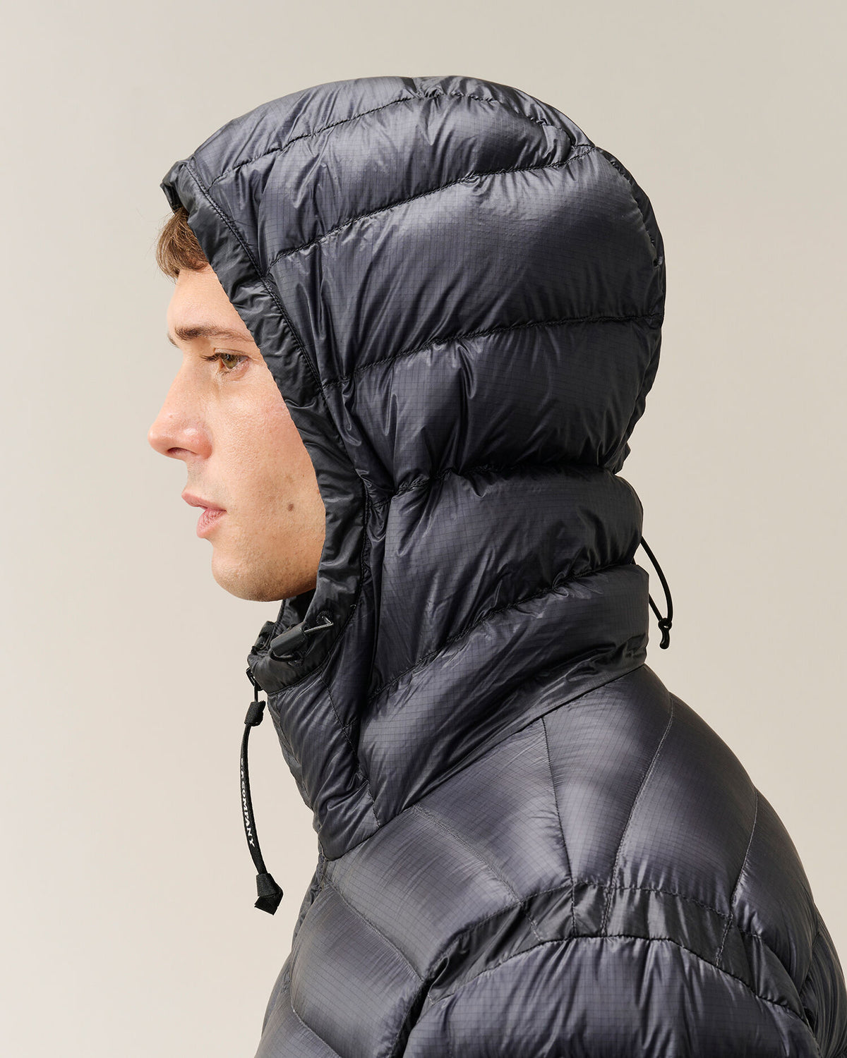 C.P. Company D.D. Shell Hooded Lens Down Jacket in Navy