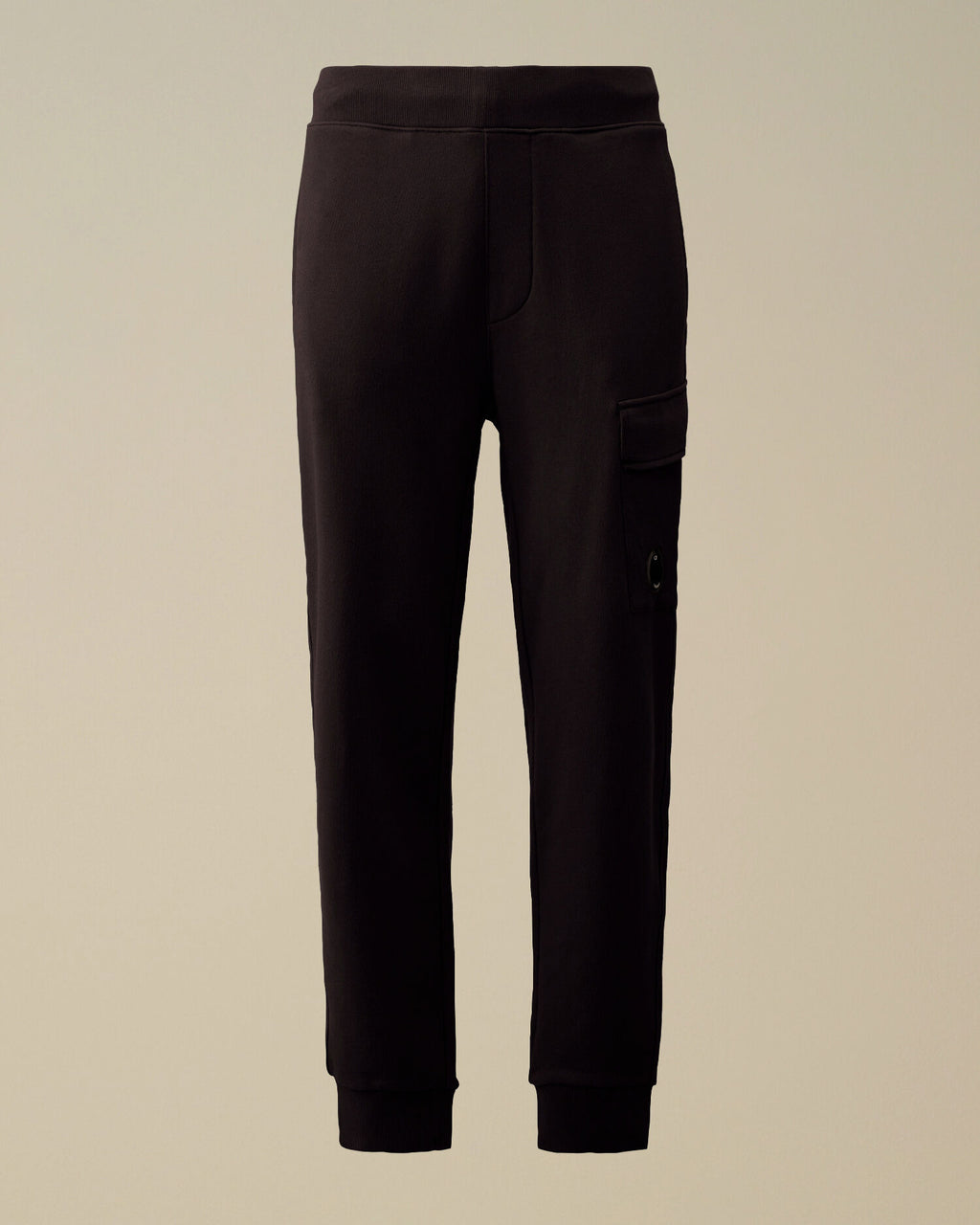 C.P. Company Diagonal Raised Fleece Lens Sweatpants in Navy
