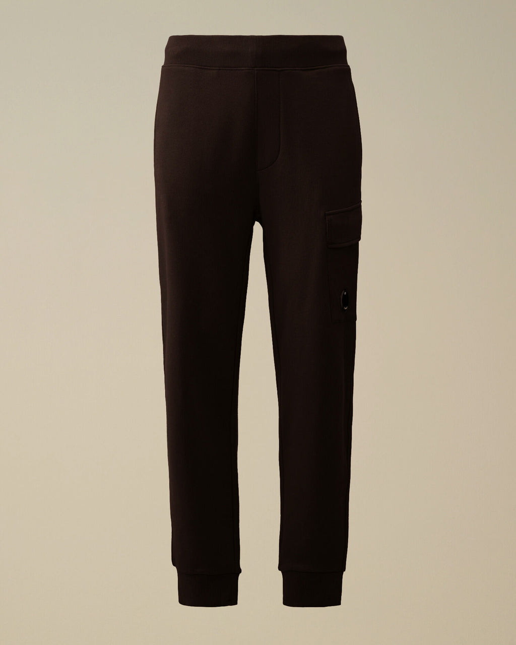 C.P. Company Diagonal Raised Fleece Lens Sweatpants in Black