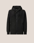 C.P. Company Diagonal Raised Fleece Goggle Hoodie in Black