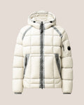 C.P. Company D.D. Shell Lens Puffer Jacket in Gauze White