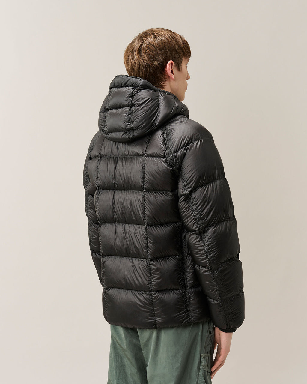 C.P. Company D.D. Shell Lens Puffer Jacket in Black