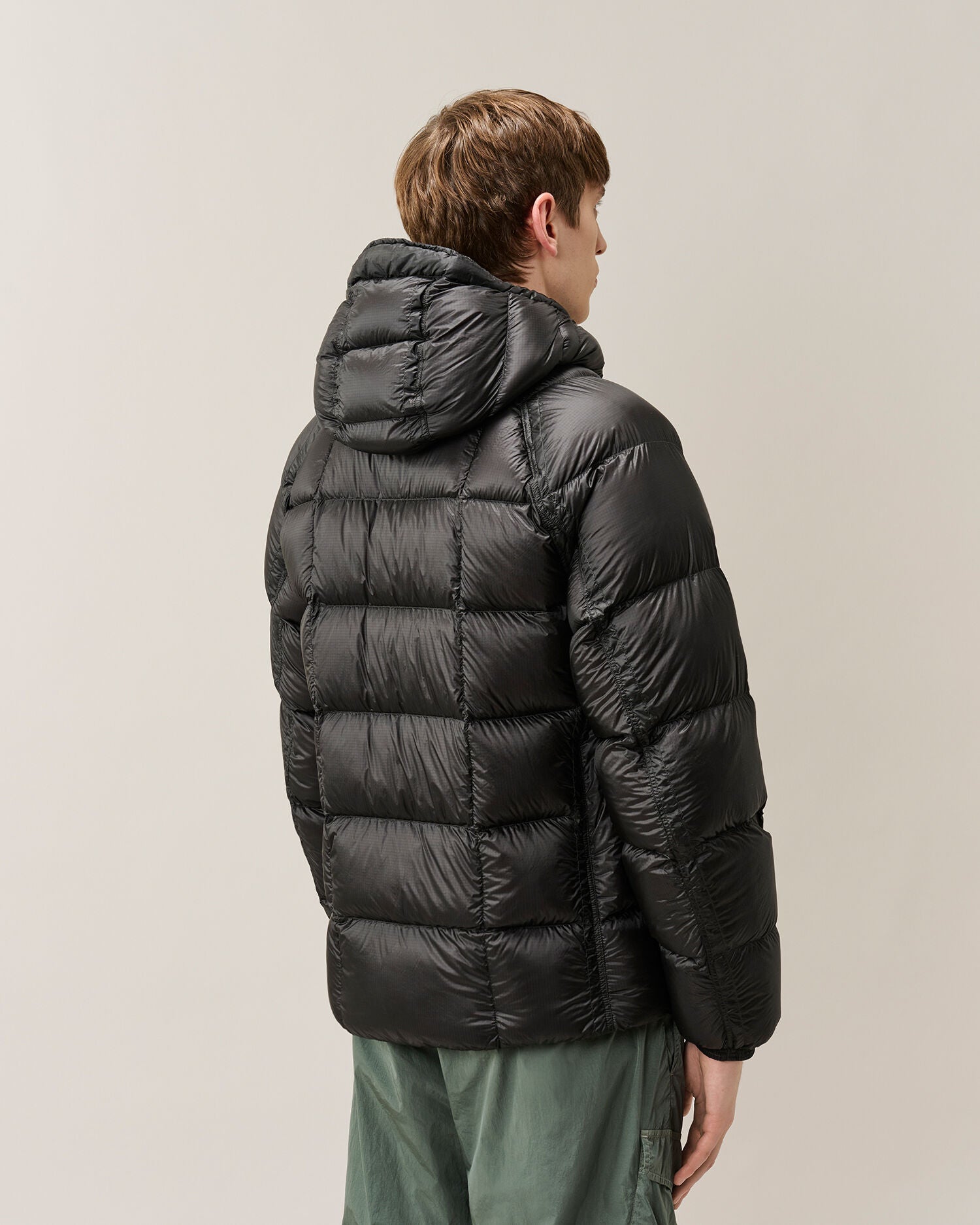 C.P. Company D.D. Shell Lens Puffer Jacket in Black