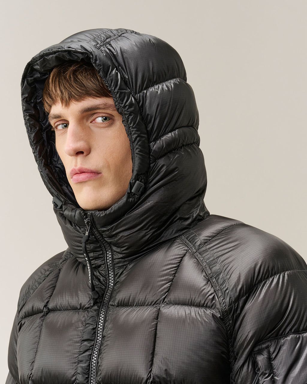 C.P. Company D.D. Shell Lens Puffer Jacket in Black