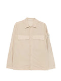 Stone Island Ghost Nylon Smerigliato Overshirt in Beige