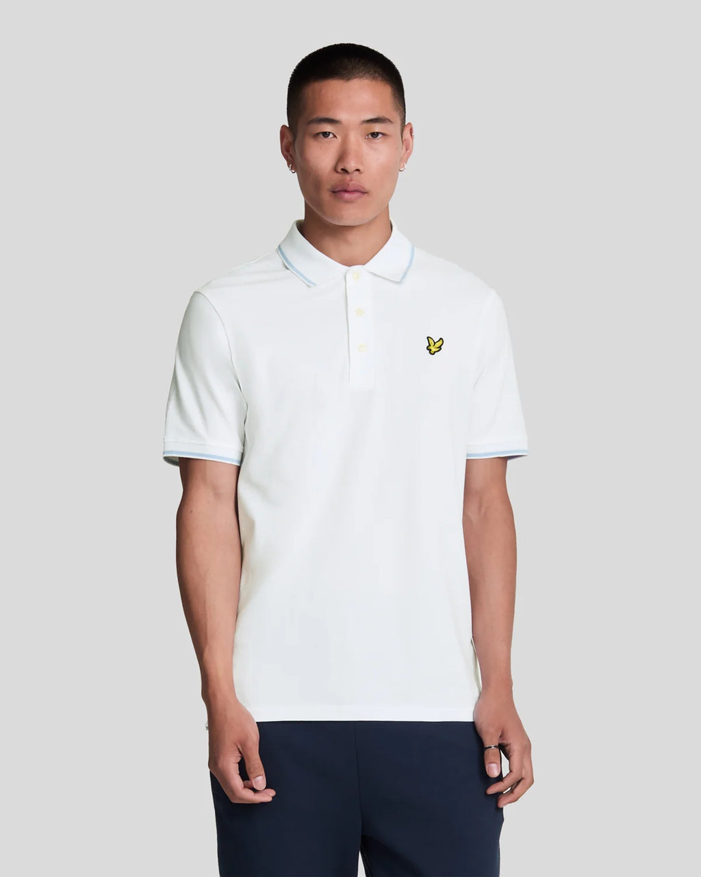 Lyle & Scott Tipped Polo Shirt in White