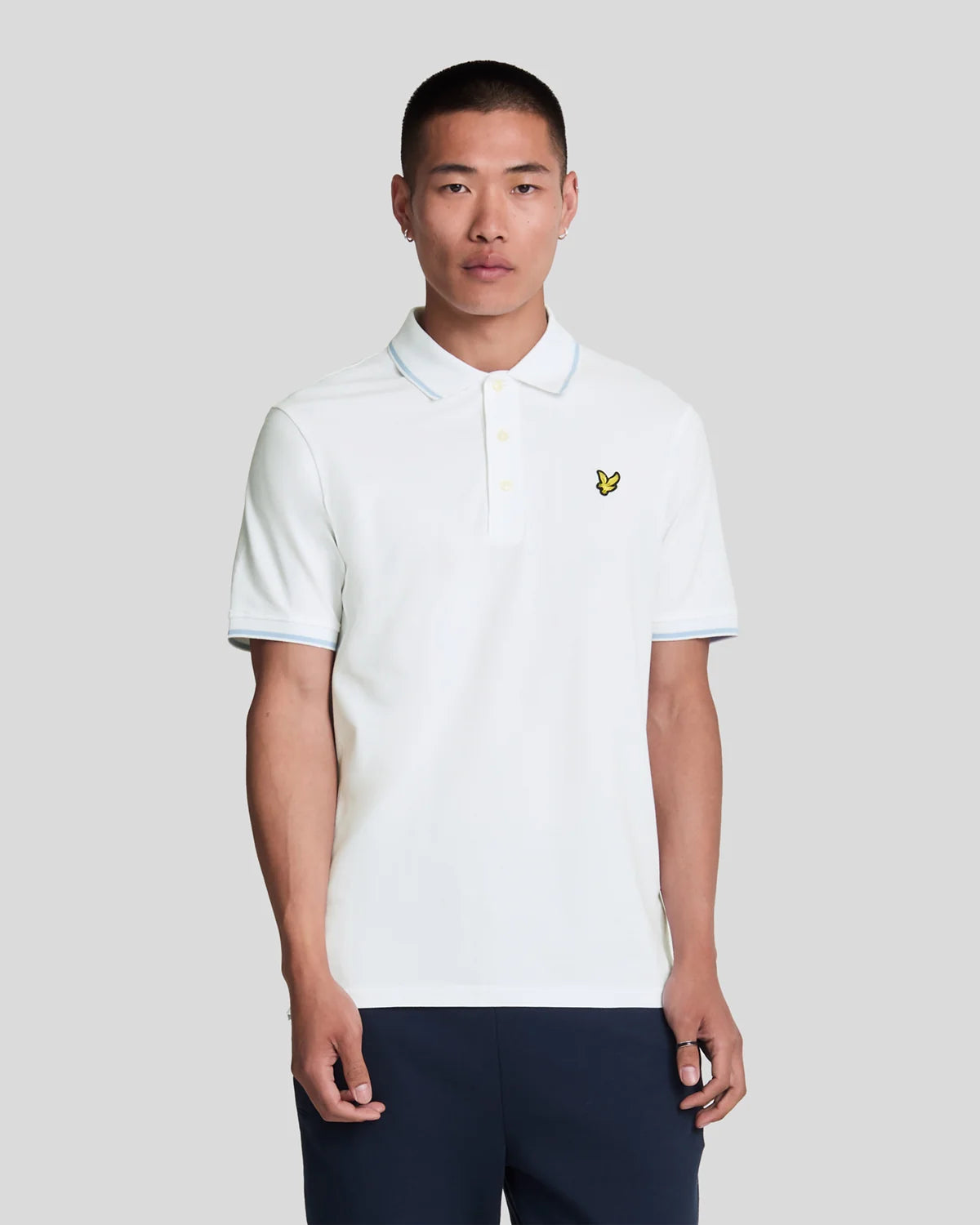 Lyle & Scott Tipped Polo Shirt in White