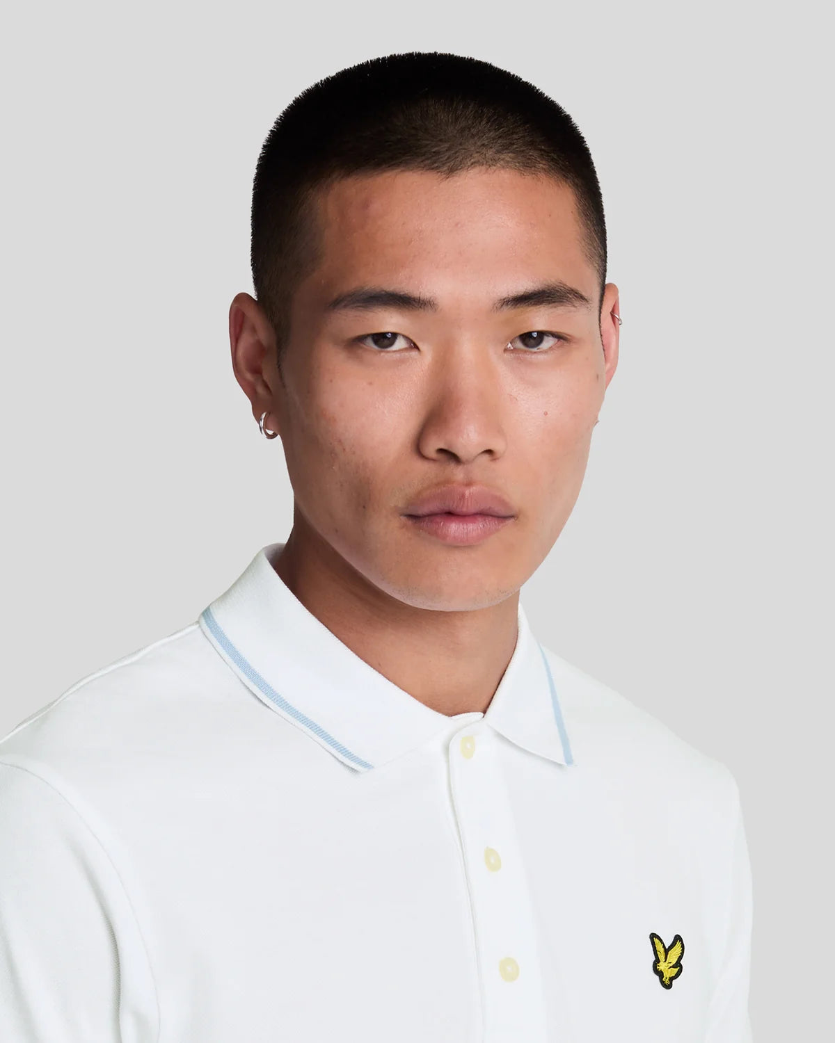 Lyle & Scott Tipped Polo Shirt in White