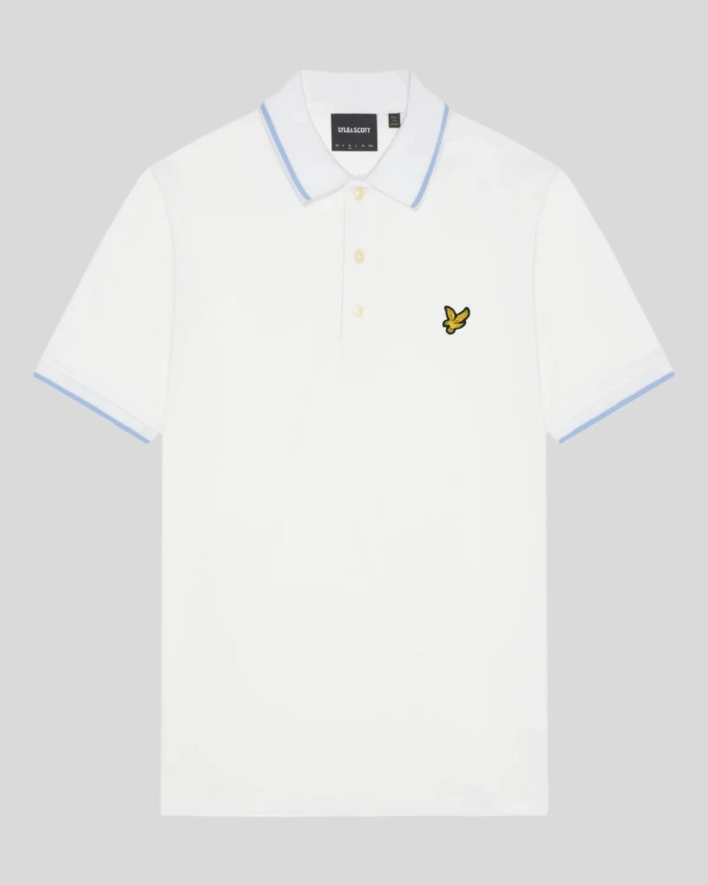 Lyle & Scott Tipped Polo Shirt in White