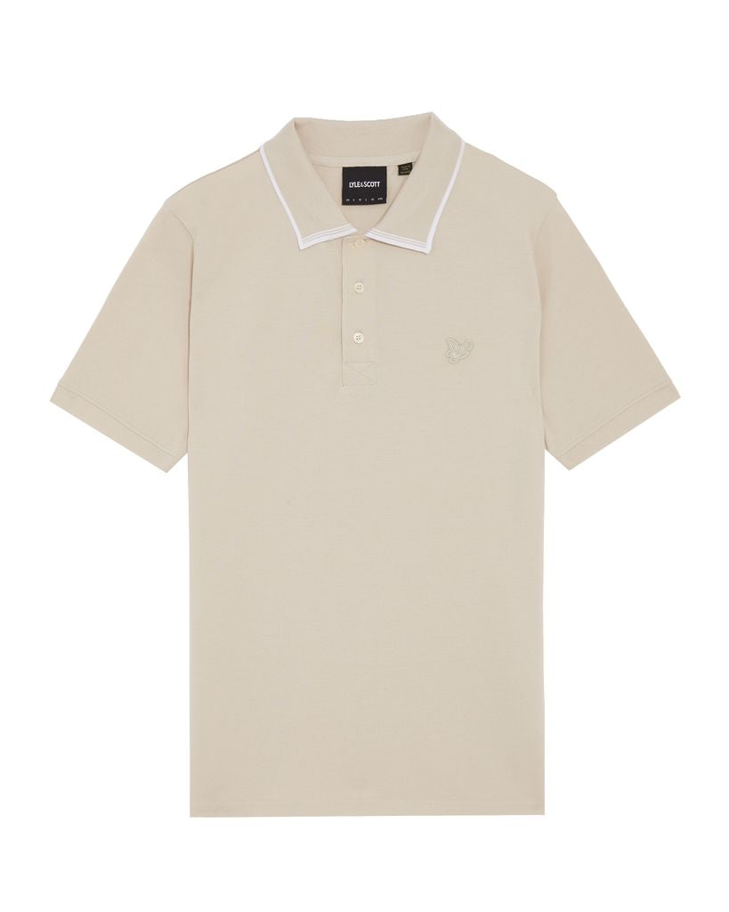 Lyle & Scott Tipped Superfine Polo Shirt in Cove
