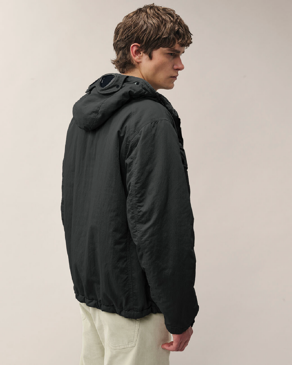 C.P. Company T-Flatt Padded Goggle Jacket in Black