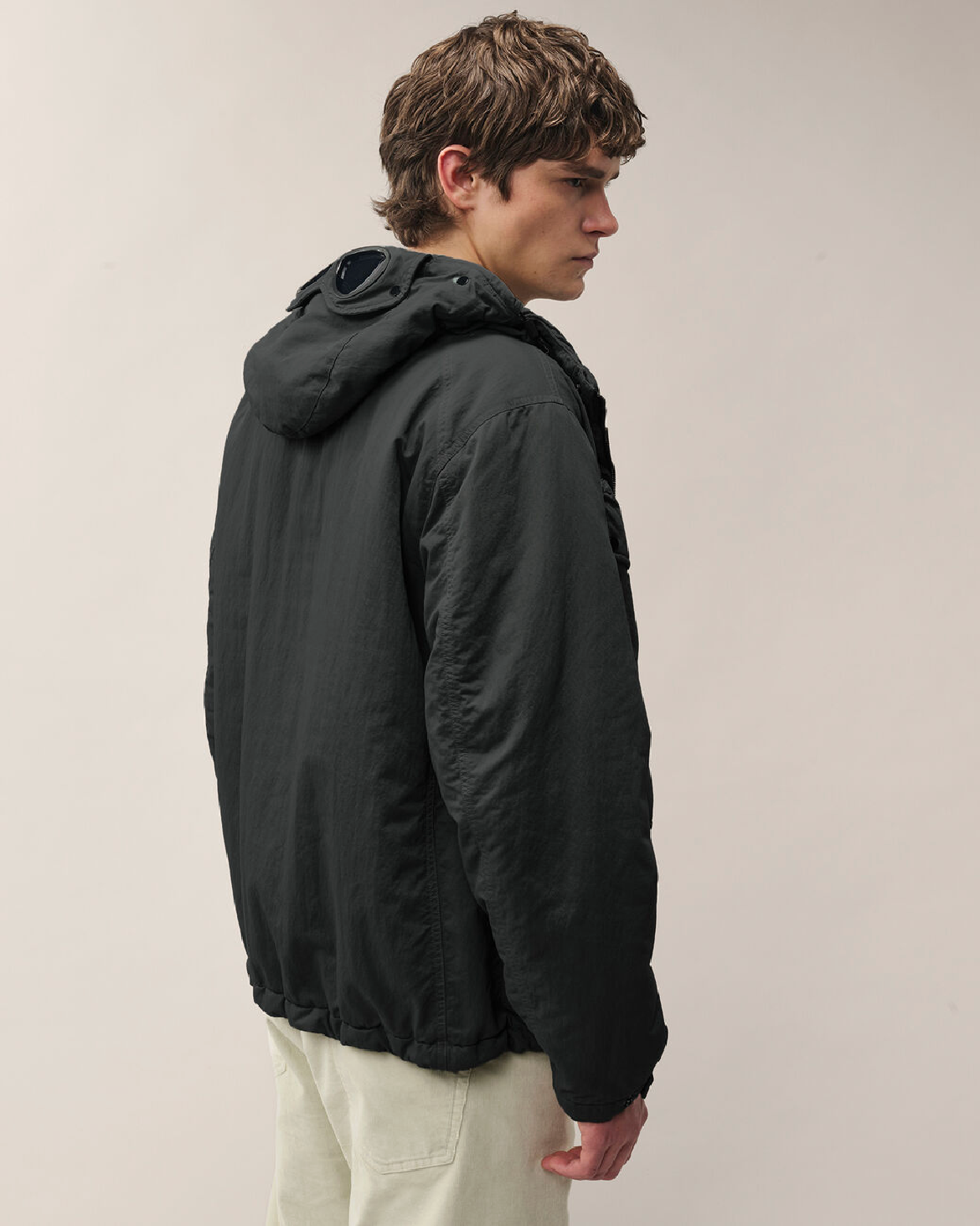 C.P. Company T-Flatt Padded Goggle Jacket in Black