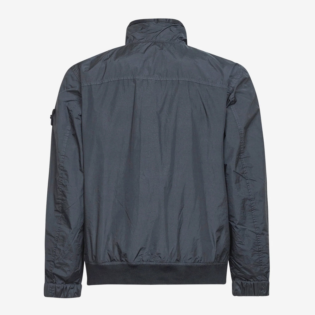Stone Island Crinkle Reps NY Stand Collar Jacket in Slate Blue