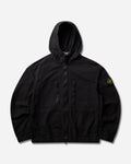 Stone Island Organic Cotton Ripstop Hooded Overshirt in Black