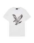 Lyle & Scott Check Eagle T-Shirt in White