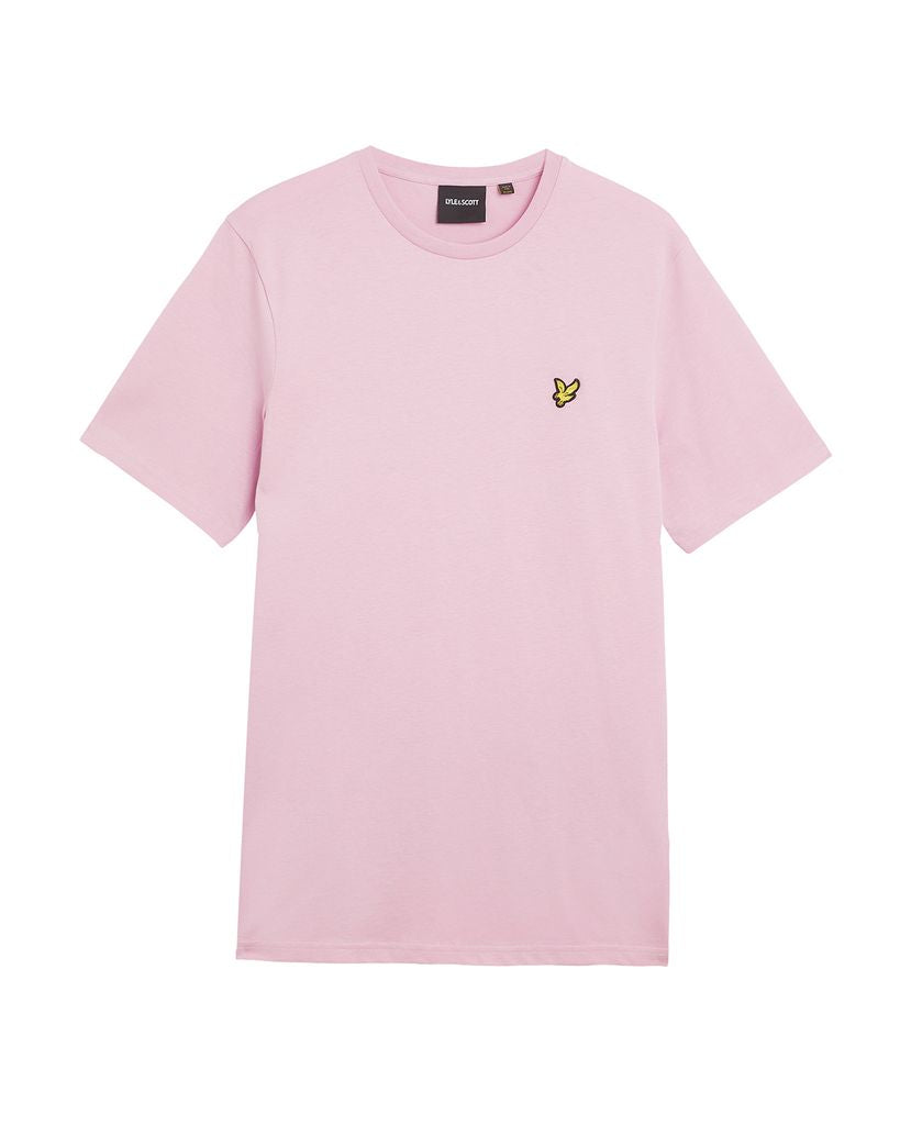 Lyle & Scott Cotton Crewneck T-Shirt in Pink Light