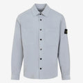 Stone Island Cotton Micro Corduroy Overshirt in Ash Grey