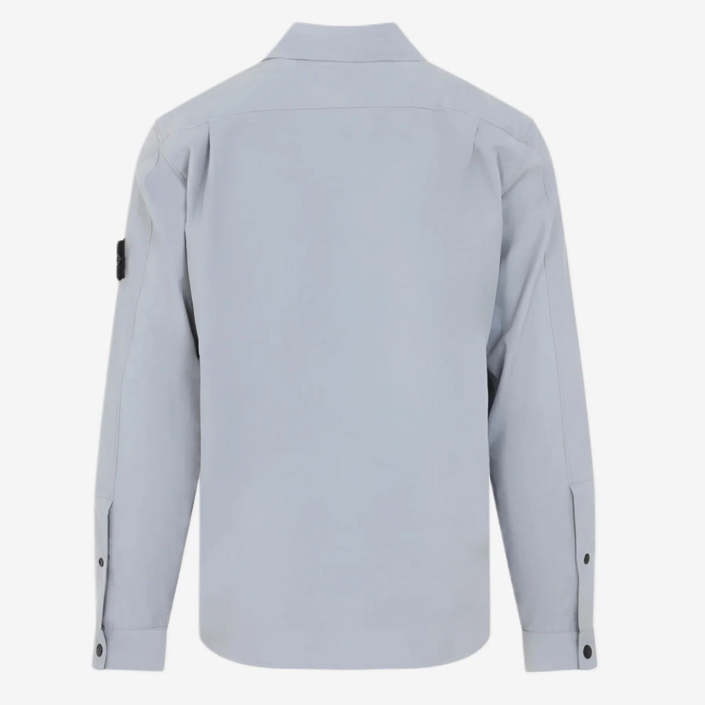 Stone Island Cotton Micro Corduroy Overshirt in Ash Grey