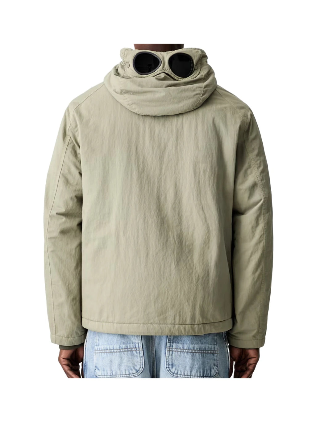 C.P. Company T-Flatt Padded Goggle Jacket in Fallen Rock - Beige