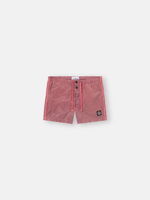 Stone Island Nylon Metal Slim-Fit Swim Shorts in Geranium