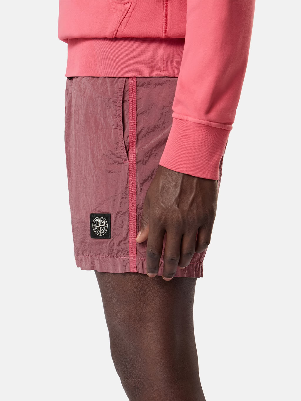 Stone Island Nylon Metal Slim-Fit Swim Shorts in Geranium