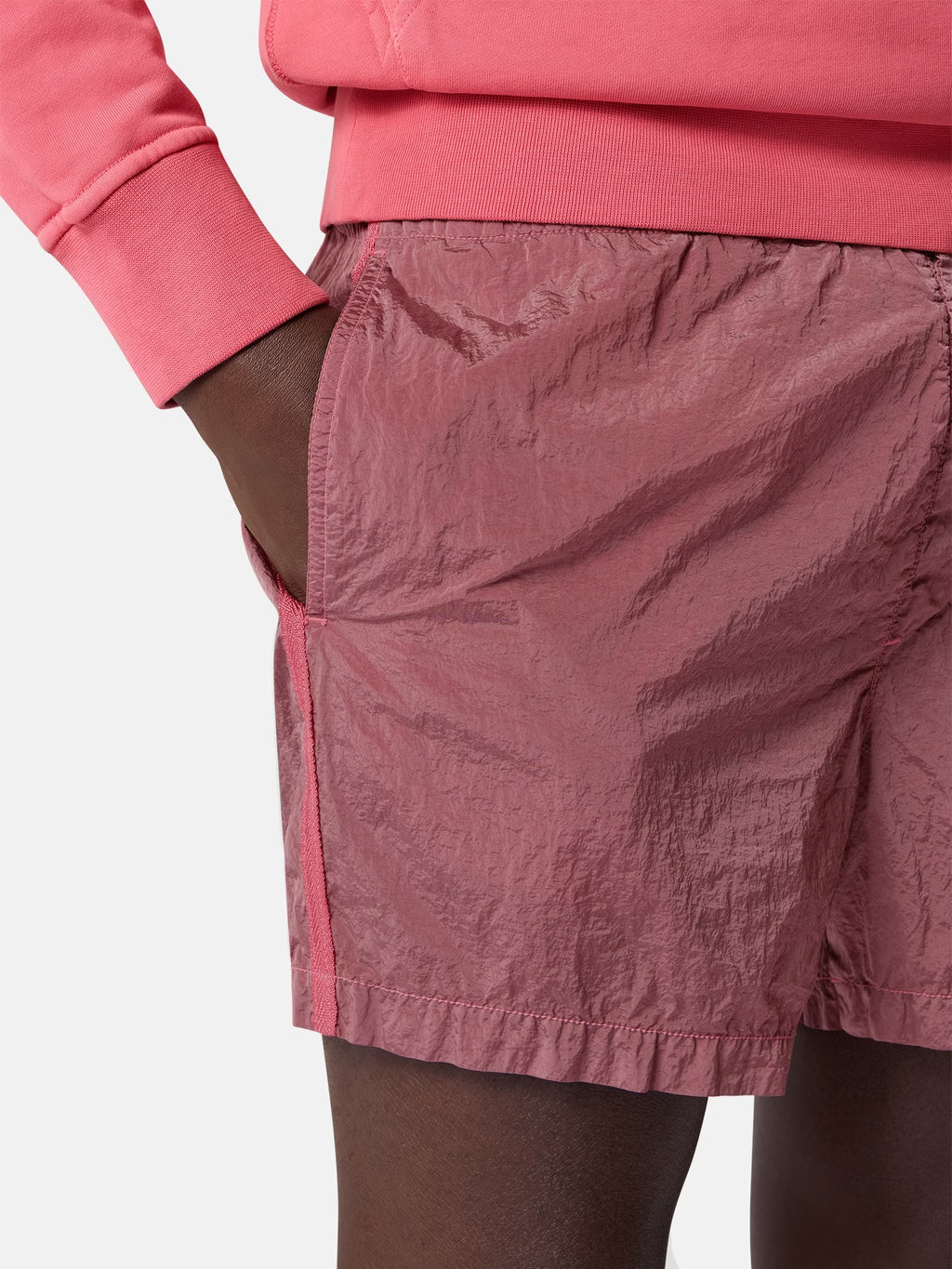 Stone Island Nylon Metal Slim-Fit Swim Shorts in Geranium