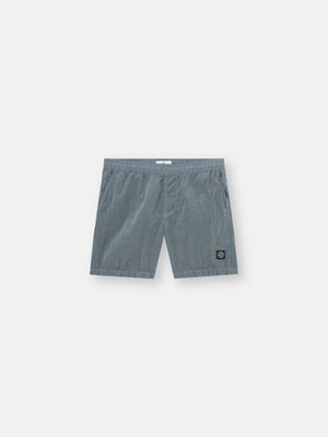 Stone Island Nylon Metal Mid-Length Swim Shorts in Ash Grey