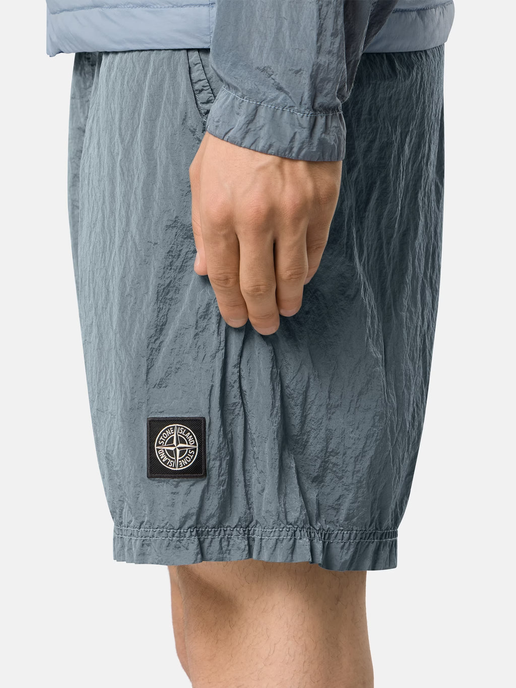 Stone Island Nylon Metal Mid-Length Swim Shorts in Ash Grey