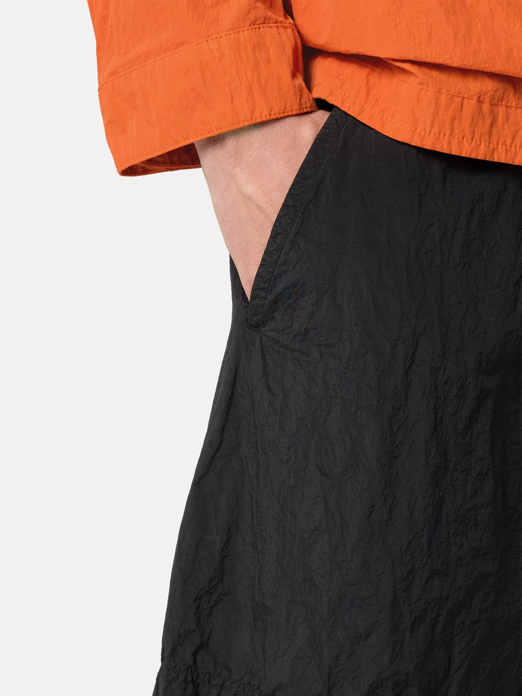 Stone Island Nylon Metal Mid-Length Swim Shorts in Black