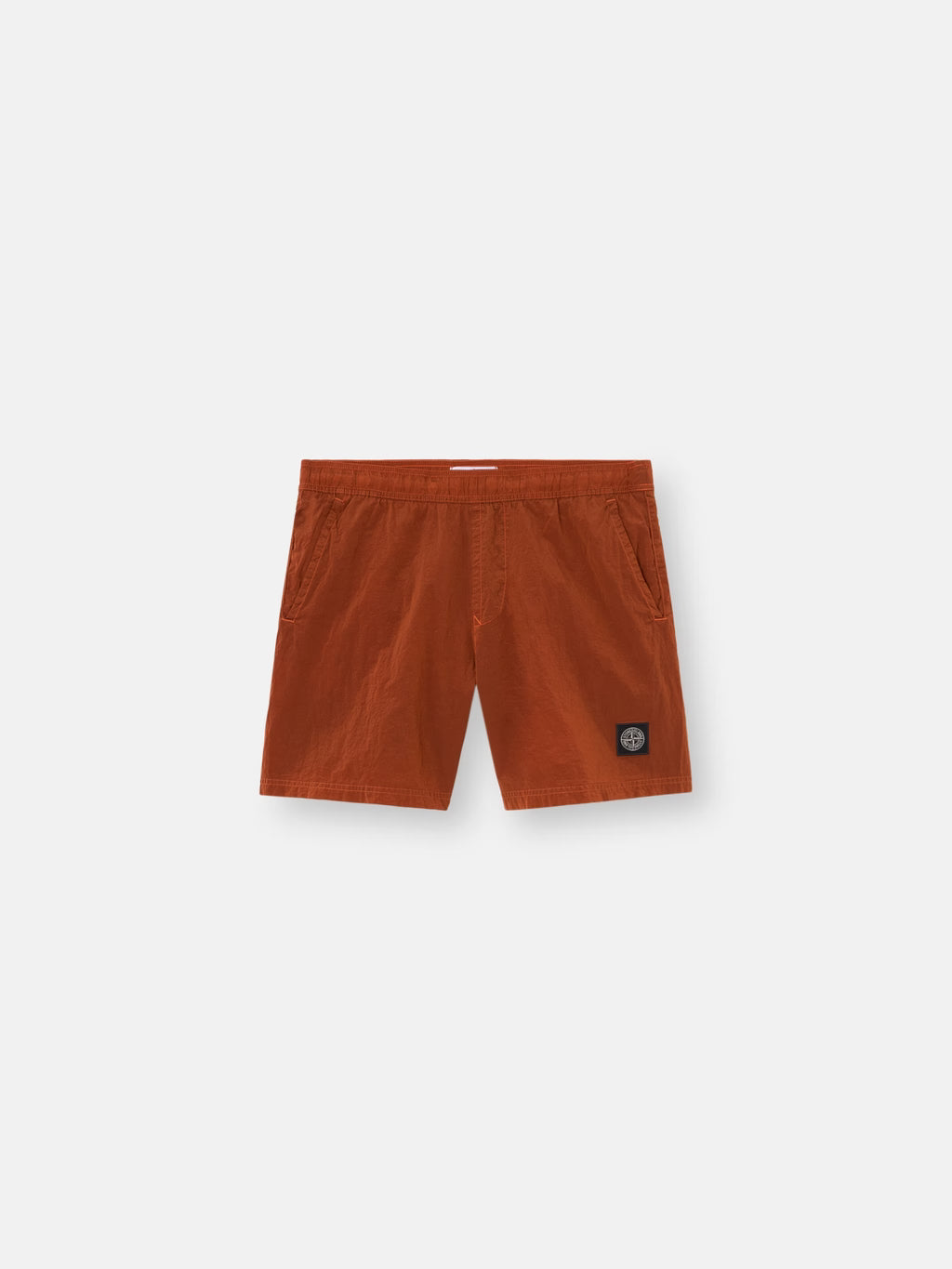 Stone Island Nylon Metal Mid-Length Swim Shorts in Burnt Orange