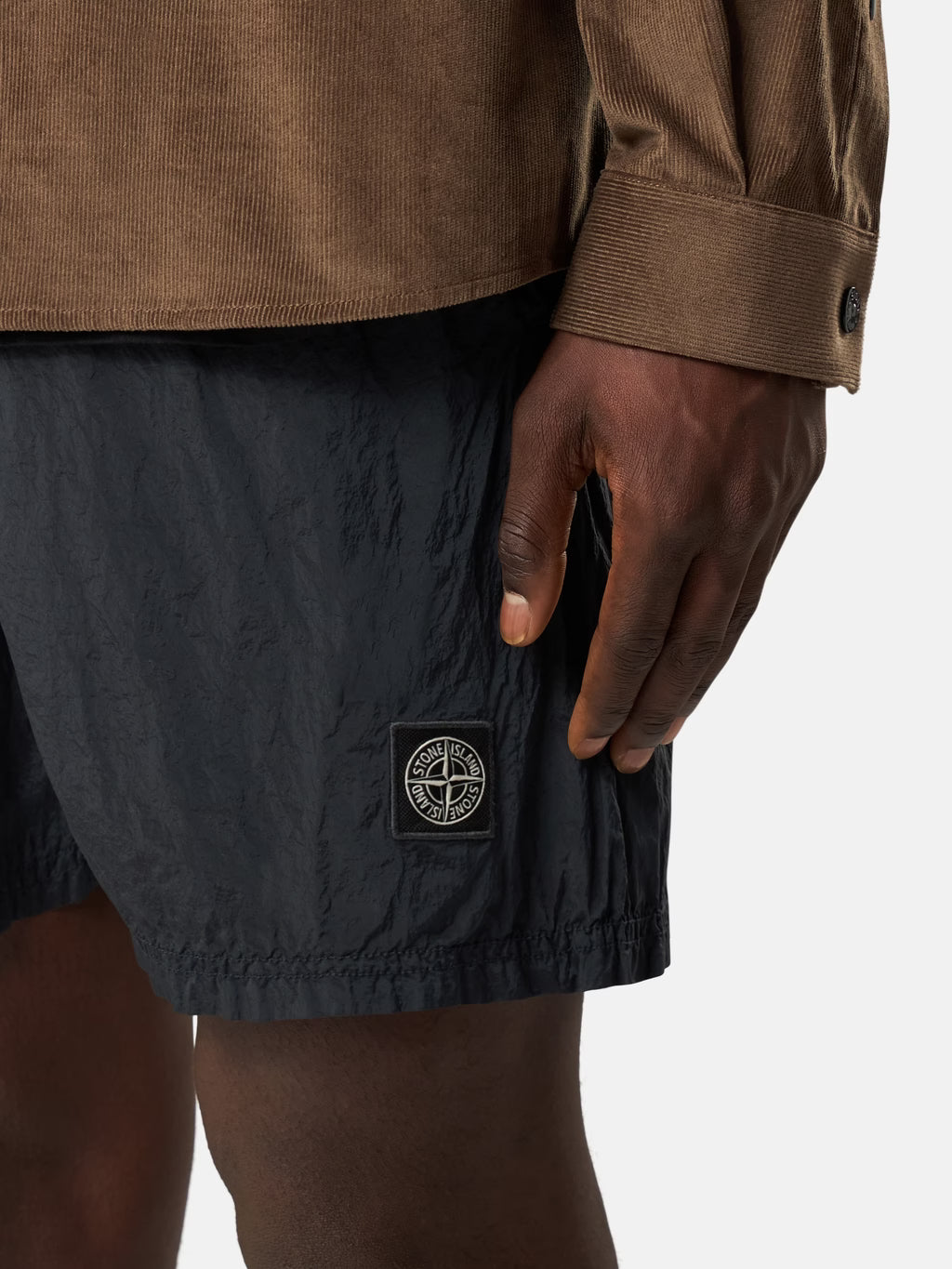 Stone Island Nylon Metal Mid-Length Swim Shorts in Navy