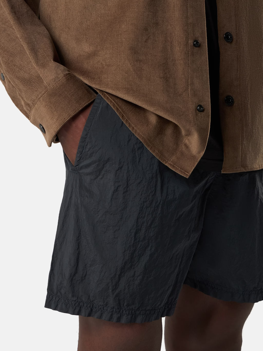 Stone Island Nylon Metal Mid-Length Swim Shorts in Navy