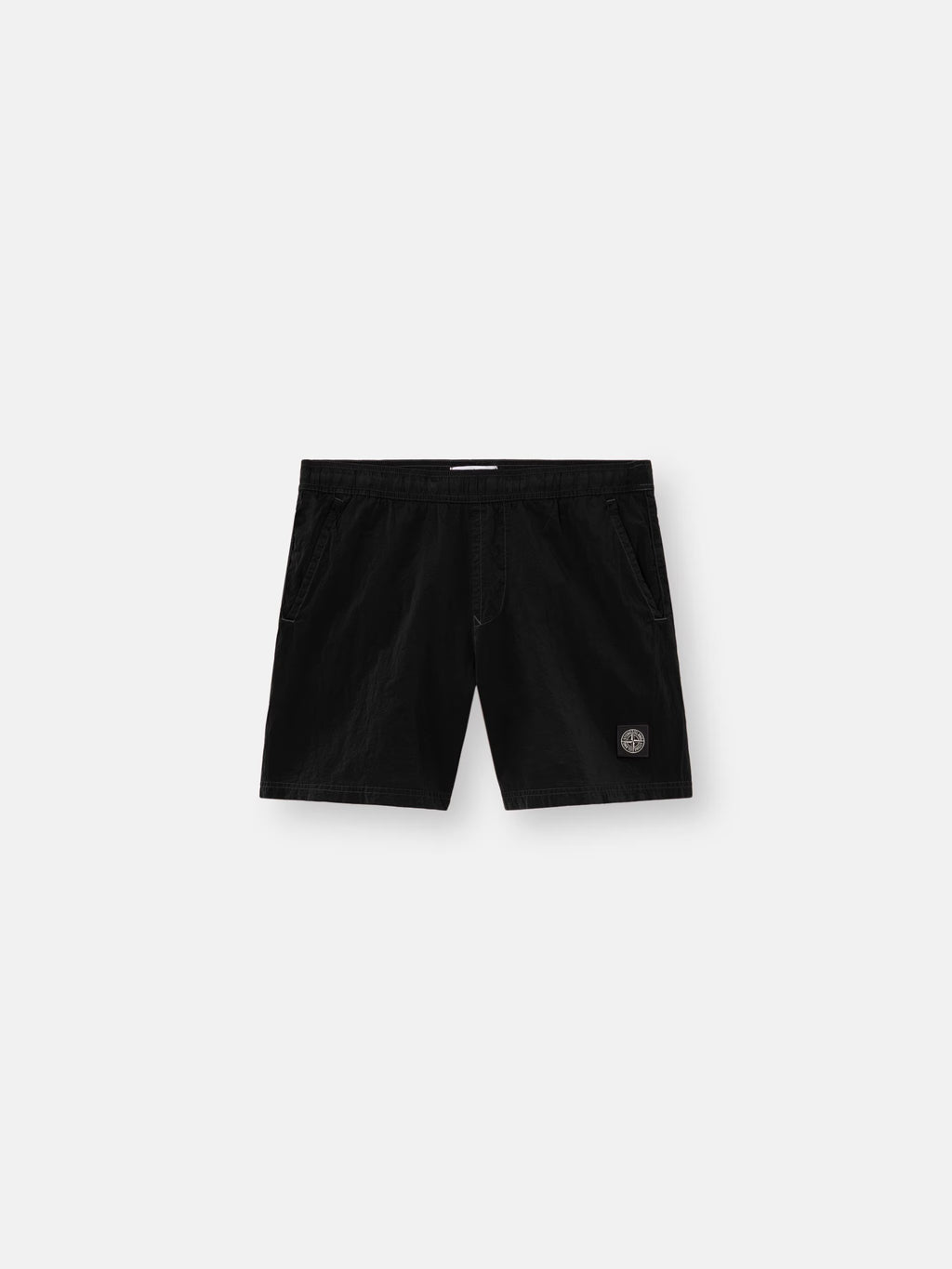 Stone Island Nylon Metal Mid-Length Swim Shorts in Black