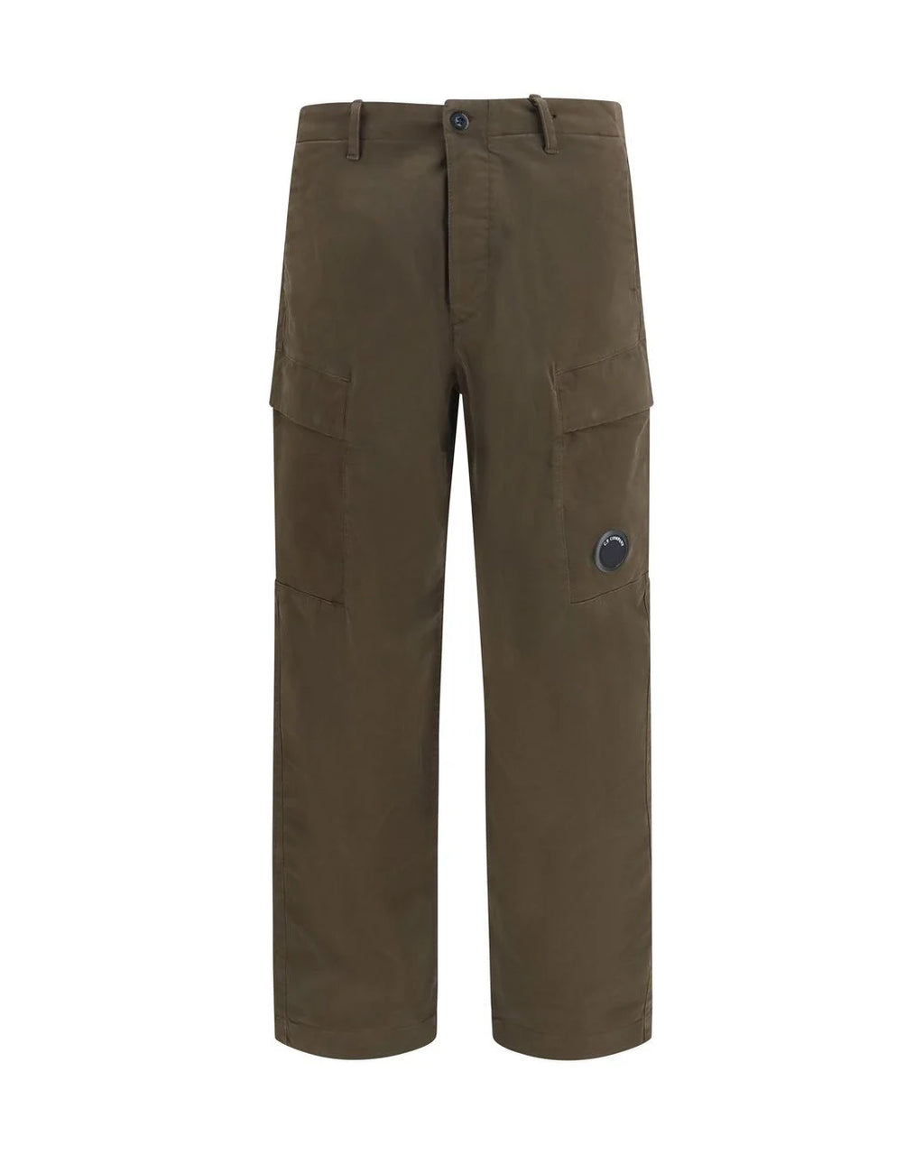 C.P. Company Stretch Sateen Lens Cargo Pants in Ivy Green