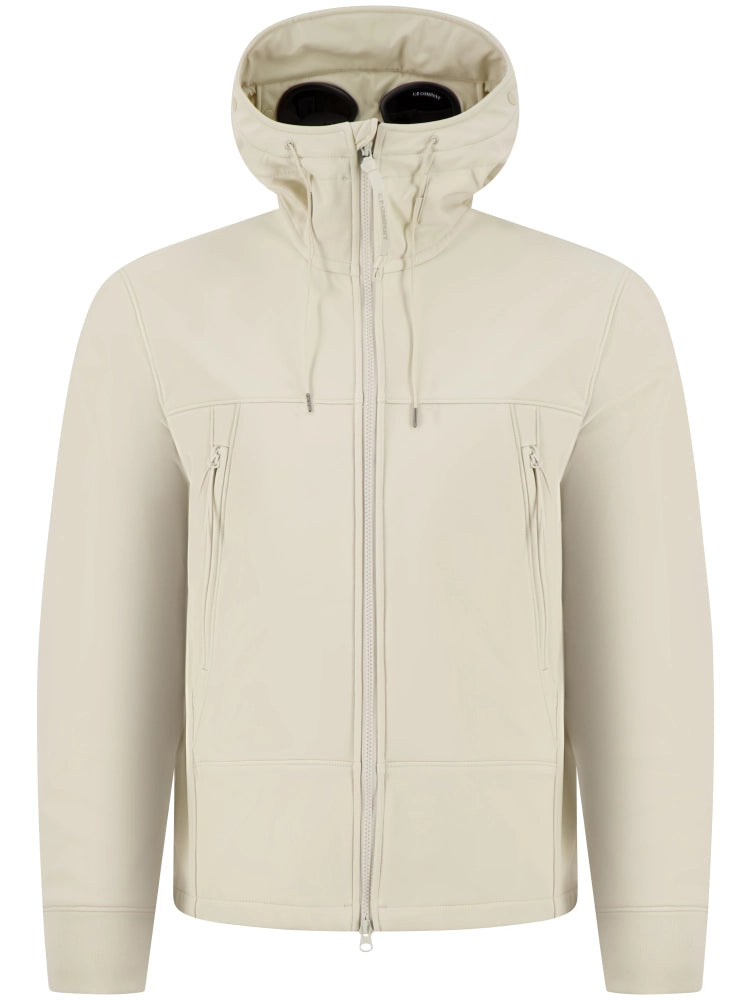 C.P. Company Shell-R Goggle Jacket in Silver Birch