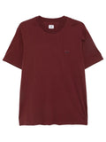 C.P. Company 30/1 Jersey Logo Patch T-Shirt in Andorra - Red
