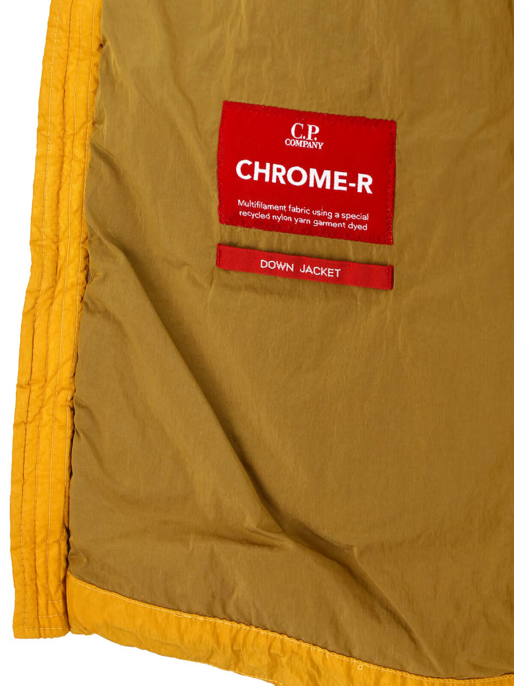 C.P. Company Chrome-R Goggle Down Jacket in Buck Thorn Brown