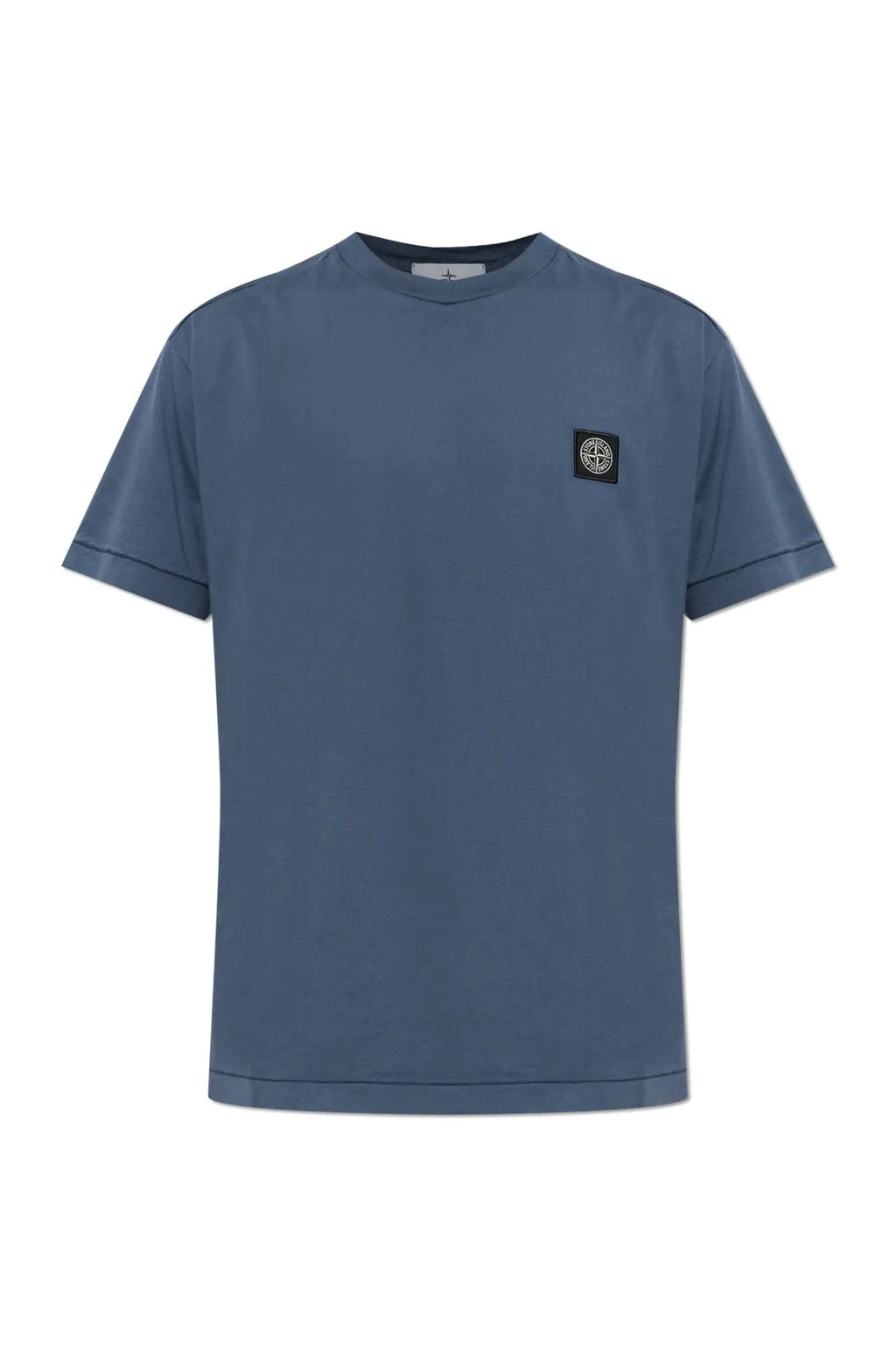 Stone Island Compass Patch T-Shirt in Slate Blue