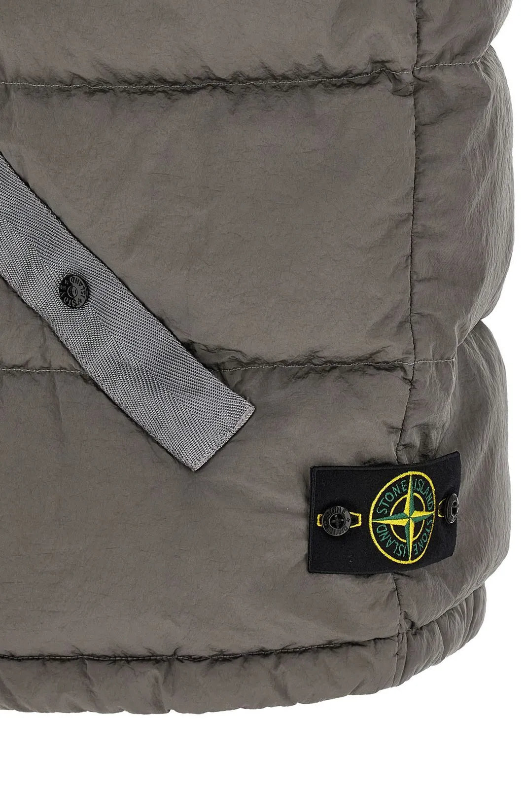 Stone Island Nylon Metal Bomber Collar Down Vest in Grey